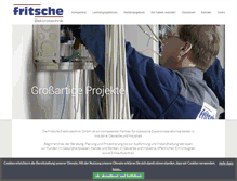 Tablet Screenshot of fritsche-elektro.de
